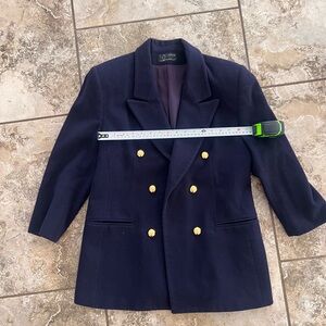 Navy Blazer with Gold Buttons